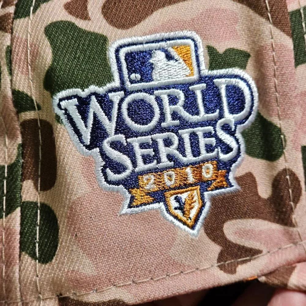 New Era San Francisco Giants Duck Camo 59Fifty Fitted Hat 2010 World Serie 7 1/4
